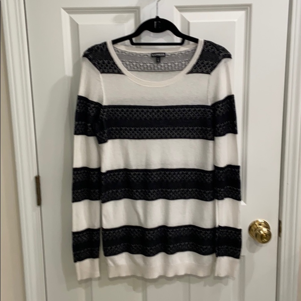 Black and white sweater